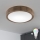 Brilagi - LED RGBW regulējama griestu lampa CARVALHO SLIM 1xE27/9W/230V 2700-6500K Wi-Fi ozols, diam. 27 cm