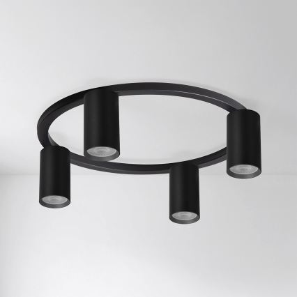 BRILAGI - LED RGBW ar regulējamu spilgtumu griestu gaismeklis SELE 4xGU10/6,5W/230V 2700-6500K melns