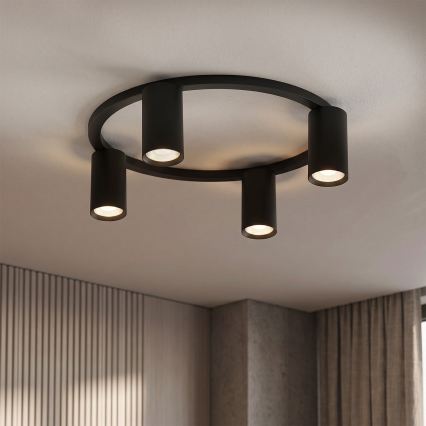 BRILAGI - LED RGBW ar regulējamu spilgtumu griestu gaismeklis SELE 4xGU10/6,5W/230V 2700-6500K melns