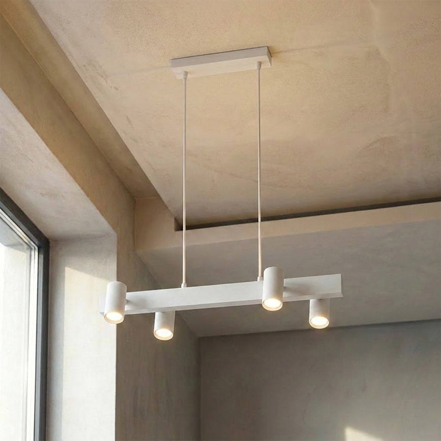 BRILAGI - LED RGBW dimmējama lustra uz troses SELE 4xGU10/6,5W/230V 2700-6500K balta