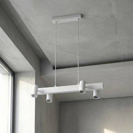 BRILAGI - LED RGBW dimmējama lustra uz troses SELE 4xGU10/6,5W/230V 2700-6500K balta