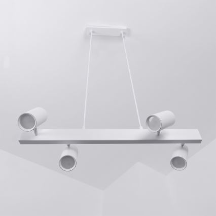 BRILAGI - LED RGBW dimmējama lustra uz troses SELE 4xGU10/6,5W/230V 2700-6500K balta