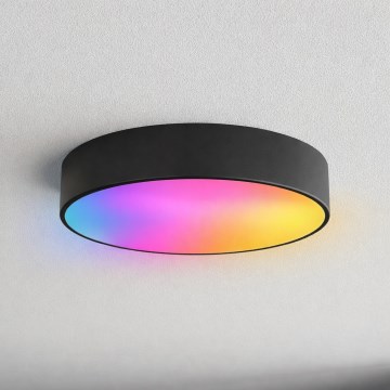 Brilagi - LED RGBW regulējama vannas istabas griestu lampa CLARE 3xE27/9W/230V 2700-6500K Ø 40 cm IP54 Wi-Fi melna