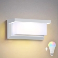 Brilagi - LED RGBW regulējams āra sienas gaismeklis BRICKY 1xE27/9W/230V 2700-6500K IP54 balts