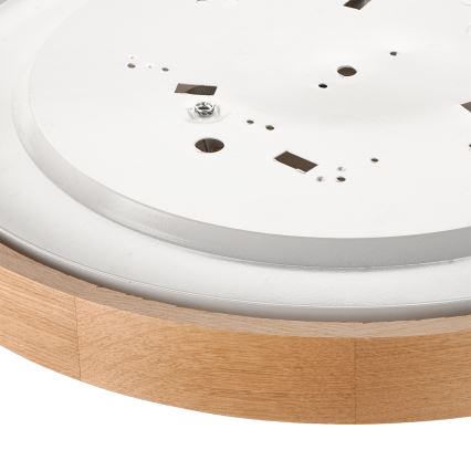 Brilagi - LED RGBW regulējama griestu lampa CARVALHO 3xE27/15W/230V 2700-6500K Wi-Fi, ozols Ø 47,5 cm