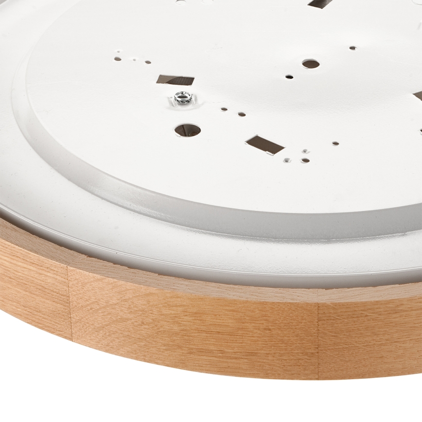 Brilagi - LED RGBW regulējama griestu lampa CARVALHO 3xE27/15W/230V 2700-6500K Wi-Fi, ozols Ø 47,5 cm