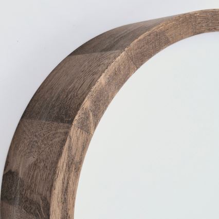 Brilagi - LED RGBW regulējama griestu lampa CARVALHO SLIM 1xE27/15W/230V 2700-6500K Wi-Fi ozols, diam. 27 cm