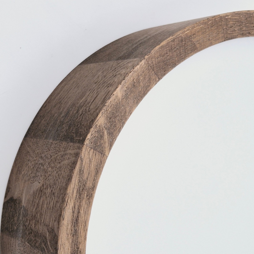 Brilagi - LED RGBW regulējama griestu lampa CARVALHO SLIM 1xE27/15W/230V 2700-6500K Wi-Fi ozols, diam. 27 cm