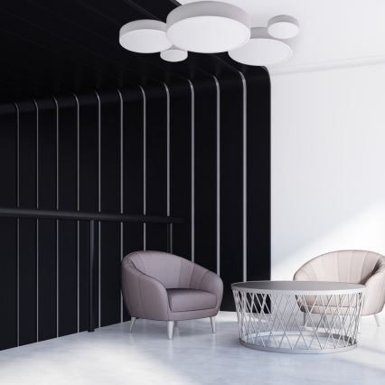 Brilagi - LED RGBW aptumšojama griestu lampa CLARE 1xE27/9W/230V 2700-6500K Ø 20 cm Wi-Fi balta