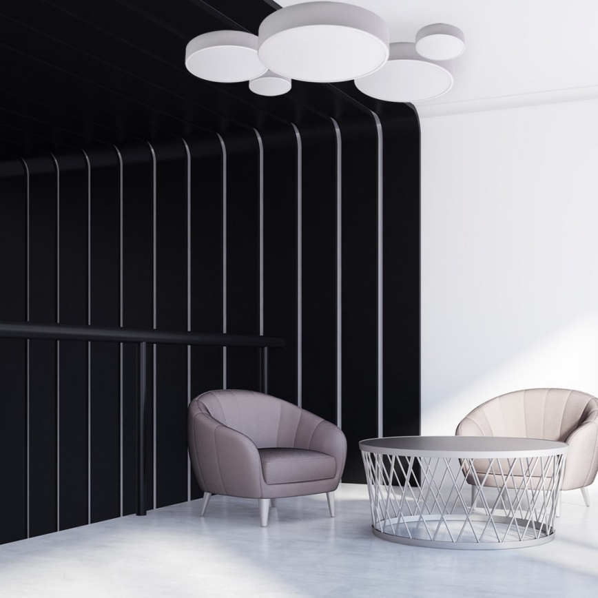 Brilagi - LED RGBW aptumšojama griestu lampa CLARE 1xE27/9W/230V 2700-6500K Ø 20 cm Wi-Fi balta