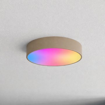 Brilagi - LED RGBW Regulējams griestu gaismeklis CLARE 3xE27/9W/230V 2700-6500K Ø 40 cm Wi-Fi bēšs