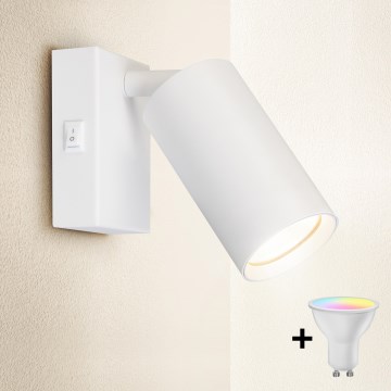 Brilagi - LED RGBW regulējams sienas spot gaismeklis SELE 1xGU10/4,8W/230V 3000K balts + tālvadība
