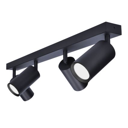 Brilagi - LED RGBW ar regulējamu spilgtumu virziena gaismeklis SELE 4xGU10/4,8W/230V 3000K melns + tālvadības pults