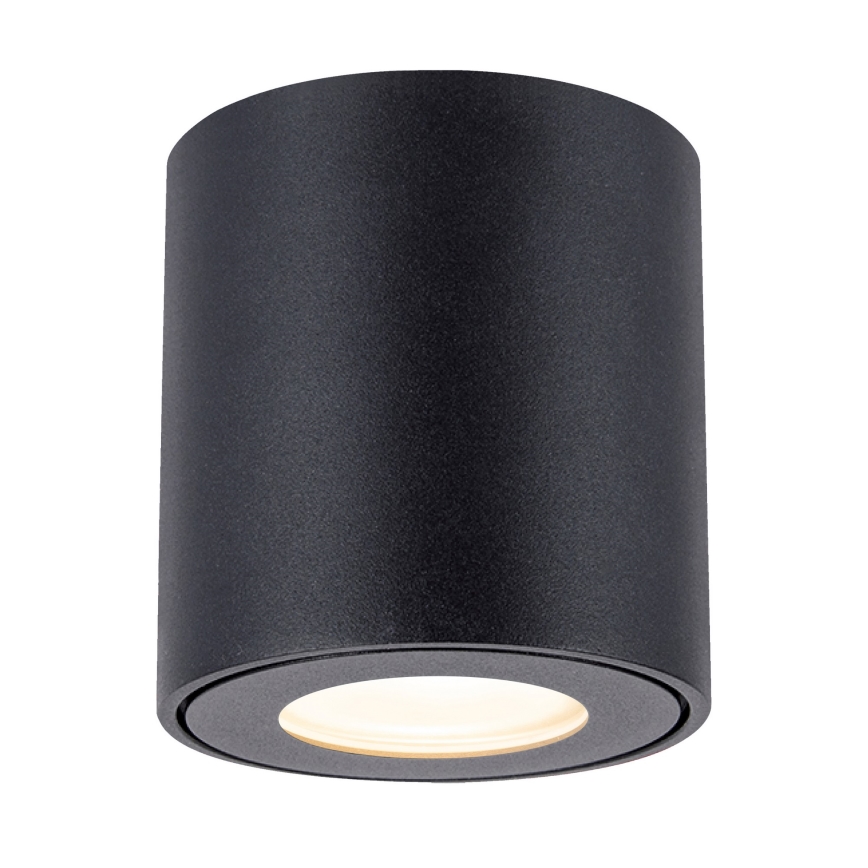 Brilagi - LED RGBW ar regulējamu krāsu un spilgtumu vannas istabas gaismeklis MIA 1xGU10/4,8W/230V 3000K 84x80 mm melns IP54 + tālvadības pults