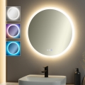 Brilagi - LED RGBW Vannas istabas apsildāmais spogulis CLARA PRO LED/18,5W/230V diam. 60 cm IP44 CRI 90 ar regulējamu spilgtumu + CCT