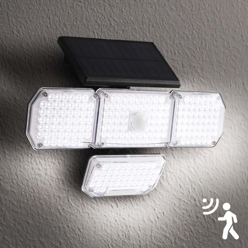 Brilagi - LED Saules enerģijas sienas lampa ar kustības un krēslas sensoru WALLIE LED/5W/5,5V 2400 mAh IP65