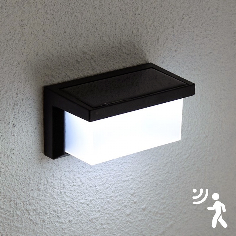 Brilagi - LED Saules enerģijas sienas lampa ar sensoru BRICK LED/12W/5,5V 1200 mAh IP65