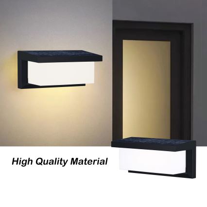 Brilagi - LED Saules enerģijas sienas lampa ar sensoru BRICKY LED/5W/6V IP65