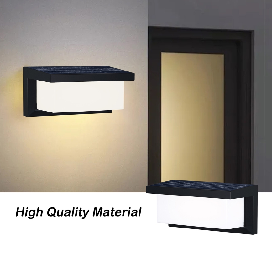 Brilagi - LED Saules enerģijas sienas lampa ar sensoru BRICKY LED/5W/6V IP65