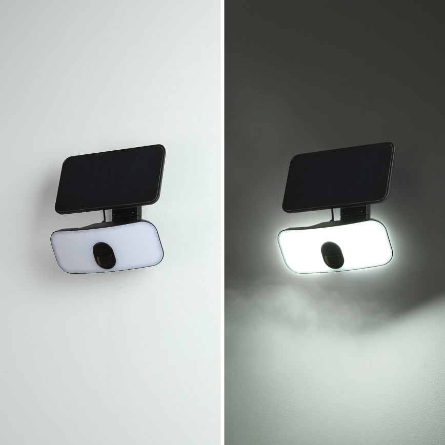 Brilagi - LED Saules enerģijas sienas lampa ar sensoru ROOF LED/13W/5V IP65