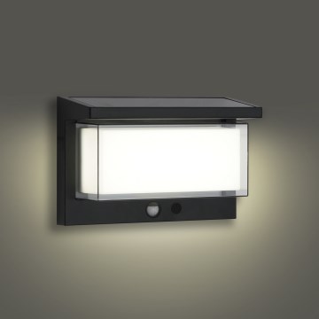 Brilagi - LED Saules enerģijas sienas lampa ar sensoru SAULE LUME LED/10W/3,7V 4000 mAh IP44