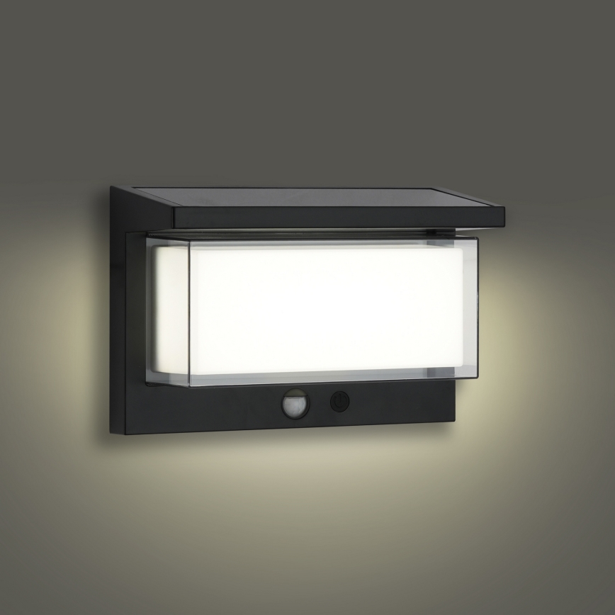 Brilagi - LED Saules enerģijas sienas lampa ar sensoru SAULE LUME LED/10W/3,7V 4000 mAh IP44