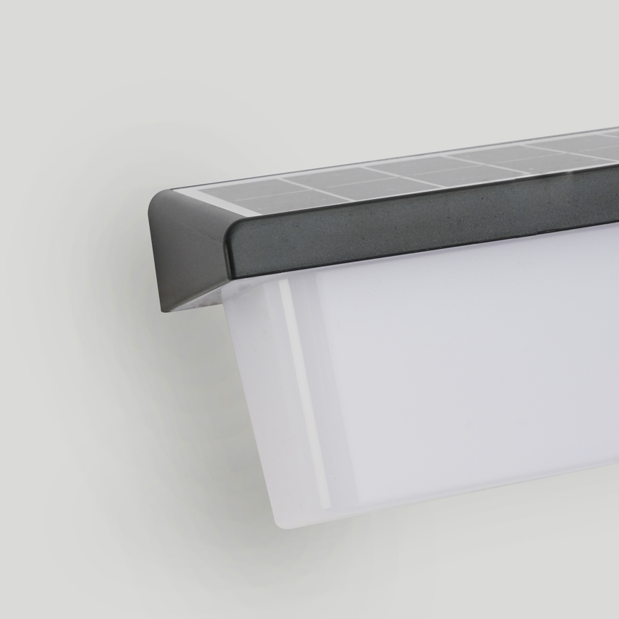 Brilagi - LED Saules enerģijas sienas lampa ar sensoru SAULE RAY LED/6W/3,7V 2200 mAh IP44