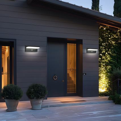 Brilagi - LED Saules enerģijas sienas lampa ar sensoru SAULE SENSE LED/10W/3,7V 4000 mAh IP44