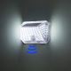 Brilagi - LED Saules enerģijas sienas lampa ar sensoru WALLIE LED/4W/3,7V 6500K IP64 sudraba