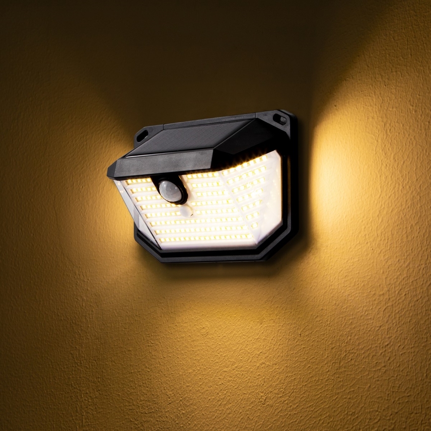 Brilagi - LED Saules enerģijas sienas lampa ar sensoru WALLIE LED/4W/5,5V 1200 mAh 3000K IP65