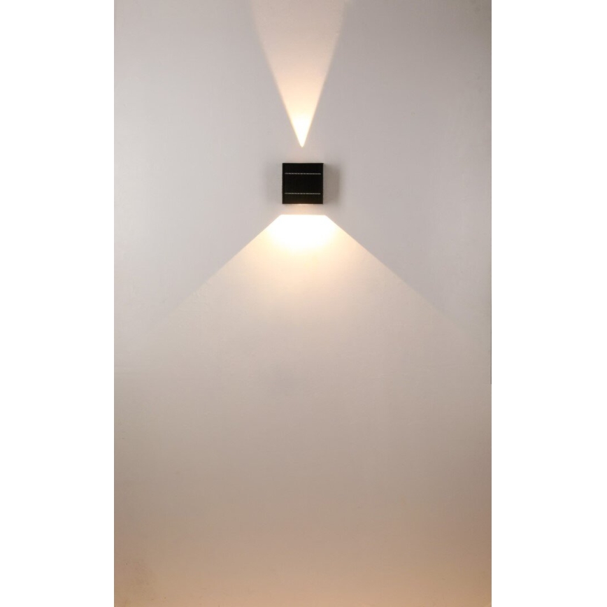 Brilagi - LED Saules enerģijas sienas lampa BLOCK LED/2W/3,7V 1300 mAh IP44