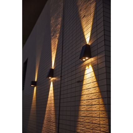 Brilagi - LED Saules enerģijas sienas lampa PYRAMID LED/2W/3,2V 1300 mAh IP54