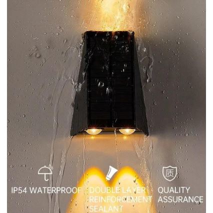 Brilagi - LED Saules enerģijas sienas lampa PYRAMID LED/2W/3,2V 1300 mAh IP54