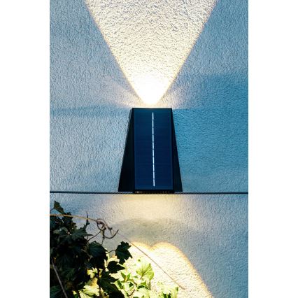 Brilagi - LED Saules enerģijas sienas lampa PYRAMID LED/2W/3,2V 1300 mAh IP54