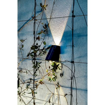 Brilagi - LED Saules enerģijas sienas lampa PYRAMID LED/2W/3,2V 1300 mAh IP54