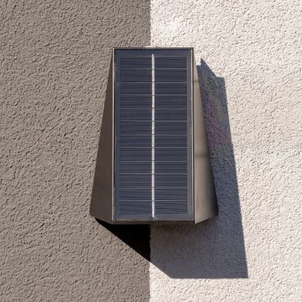 Brilagi - LED Saules enerģijas sienas lampa PYRAMID LED/2W/3,2V 1300 mAh IP54