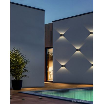 Brilagi - LED Saules enerģijas sienas lampa SOLAR CUBE LED/2W/3,2V 1300 mAh IP54