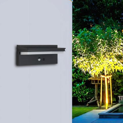 Brilagi - LED saules sienas lampa ar sensoru SUN SENSE LED/10W/3,7V 4000 mAh IP44