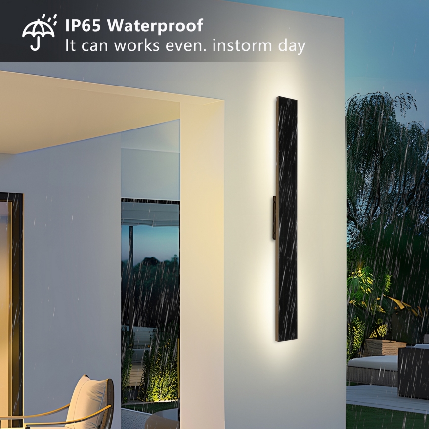 BRILAGI - LED ar regulējamu spilgtumu saules sienas gaismeklis SUN LED/5,5W/3,7V 100 cm 6000 mAh IP44