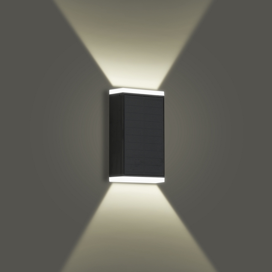 Brilagi - LED Saules sienas lampa SUN GUARD LED/2W/3,7V 2000 mAh IP45