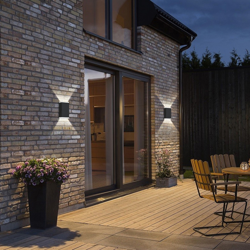 Brilagi - LED Saules sienas lampa SUN GUARD LED/2W/3,7V 2000 mAh IP45