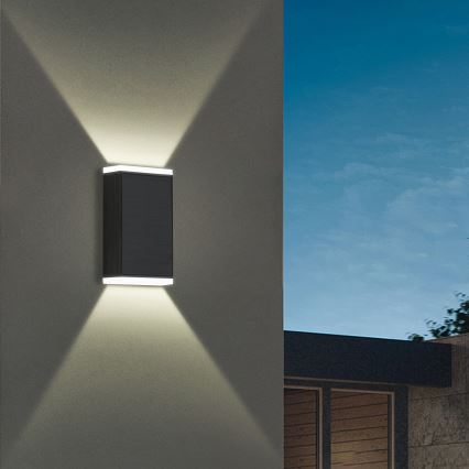 Brilagi - LED Saules sienas lampa SUN GUARD LED/2W/3,7V 2000 mAh IP45