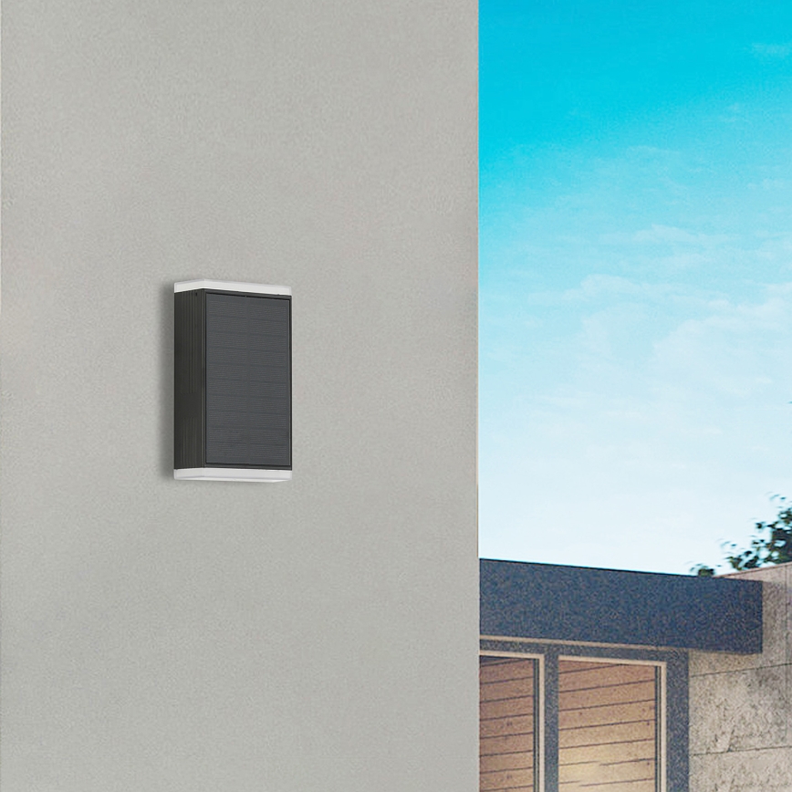 Brilagi - LED Saules sienas lampa SUN GUARD LED/2W/3,7V 2000 mAh IP45
