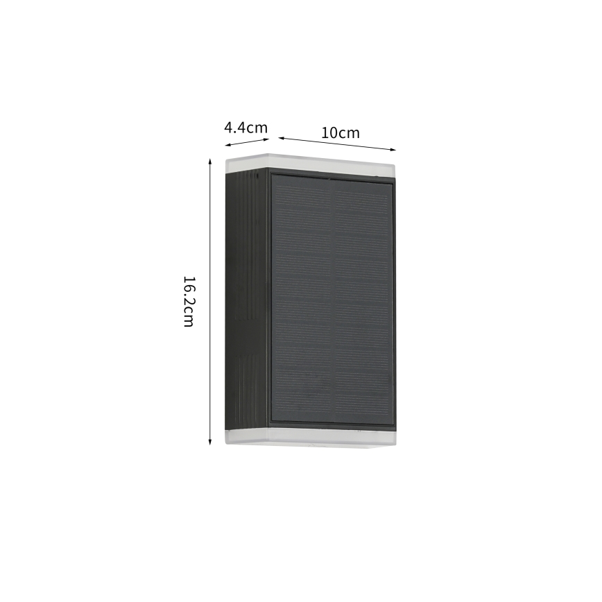 Brilagi - LED Saules sienas lampa SUN GUARD LED/2W/3,7V 2000 mAh IP45