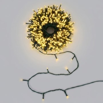 BRILAGI - LED saules Ziemassvētku virtene 300xLED/8 funkcijas 32m 1200 mAh IP65 silta balta