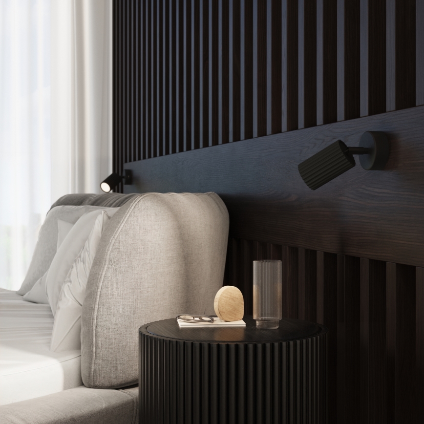 Brilagi - LED sienas akcenta gaismeklis CRESTO 1xGU10/10W/230V melns