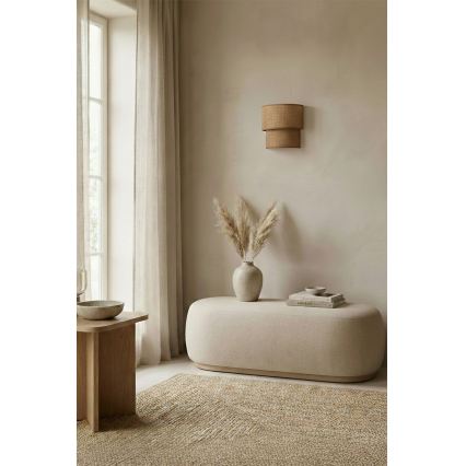 Brilagi - LED sienas gaismeklis BOHO ECO 1xE27/10W/230V bēšs