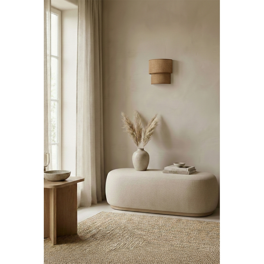 Brilagi - LED sienas gaismeklis BOHO ECO 1xE27/10W/230V bēšs