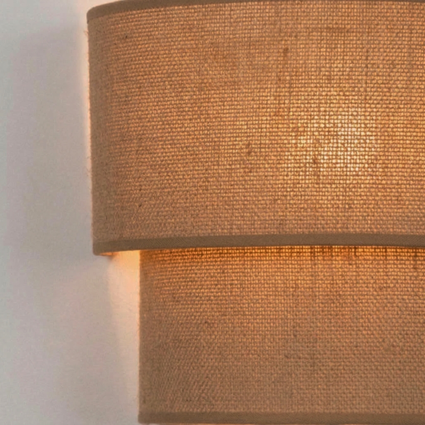 Brilagi - LED sienas gaismeklis BOHO ECO 1xE27/10W/230V bēšs