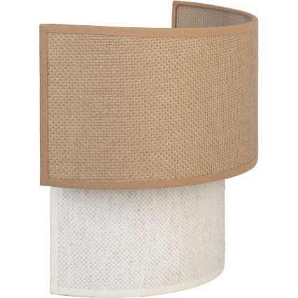 Brilagi - LED sienas gaismeklis BOHO ECO 1xE27/10W/230V bēšs/krēmkrāsains